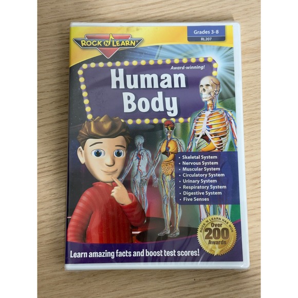 Rock N Learn Other - NIB Rock N Learn Human Body DVD‎ Grades 3-8 Science Biology Educational